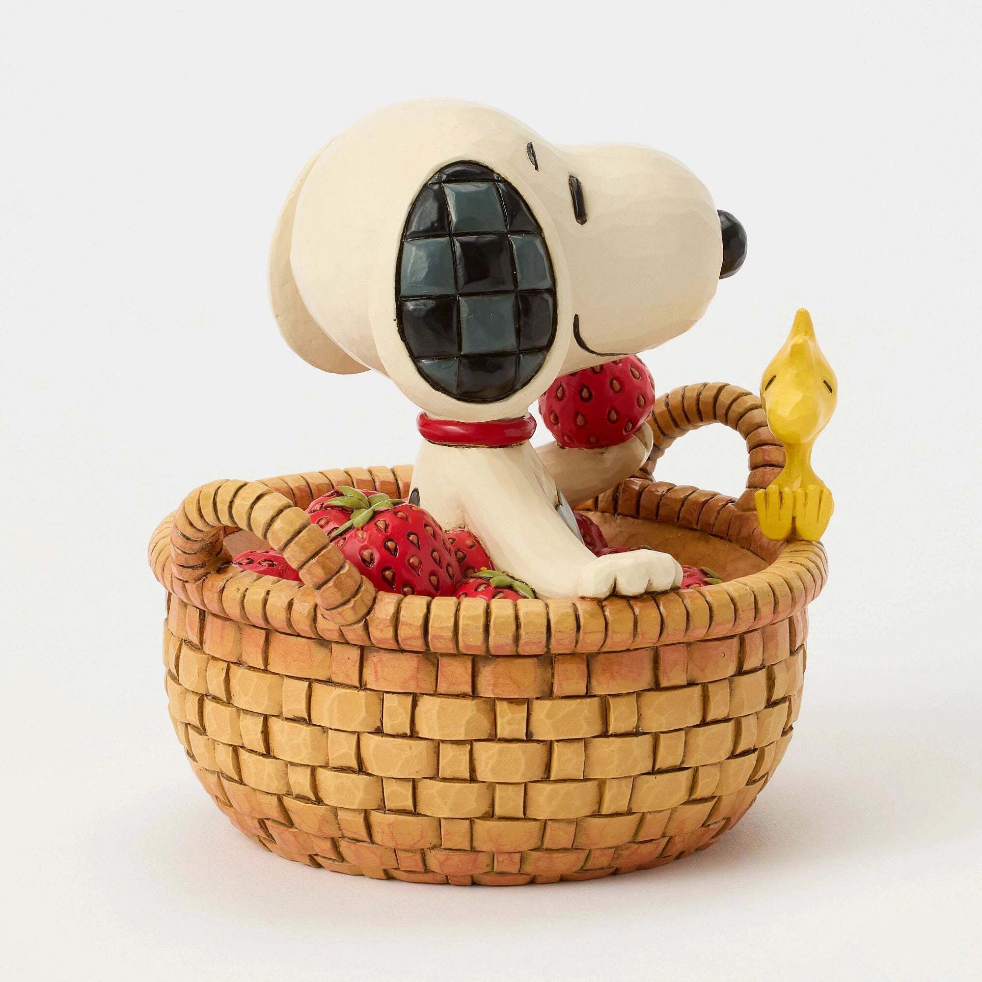 idea regalo decorazione casa primavera snoopy cestino fragole