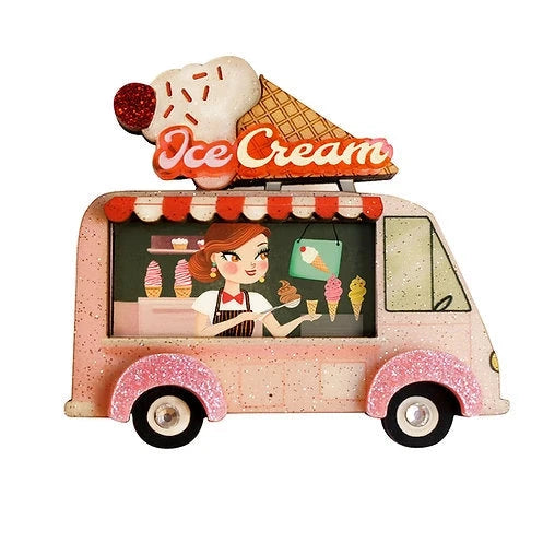 spilla retrò furgoncino gelati