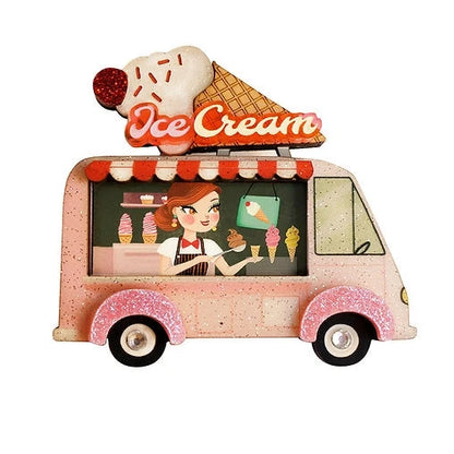 spilla retrò furgoncino gelati