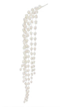 stelo artificiale pendente bianco glitter