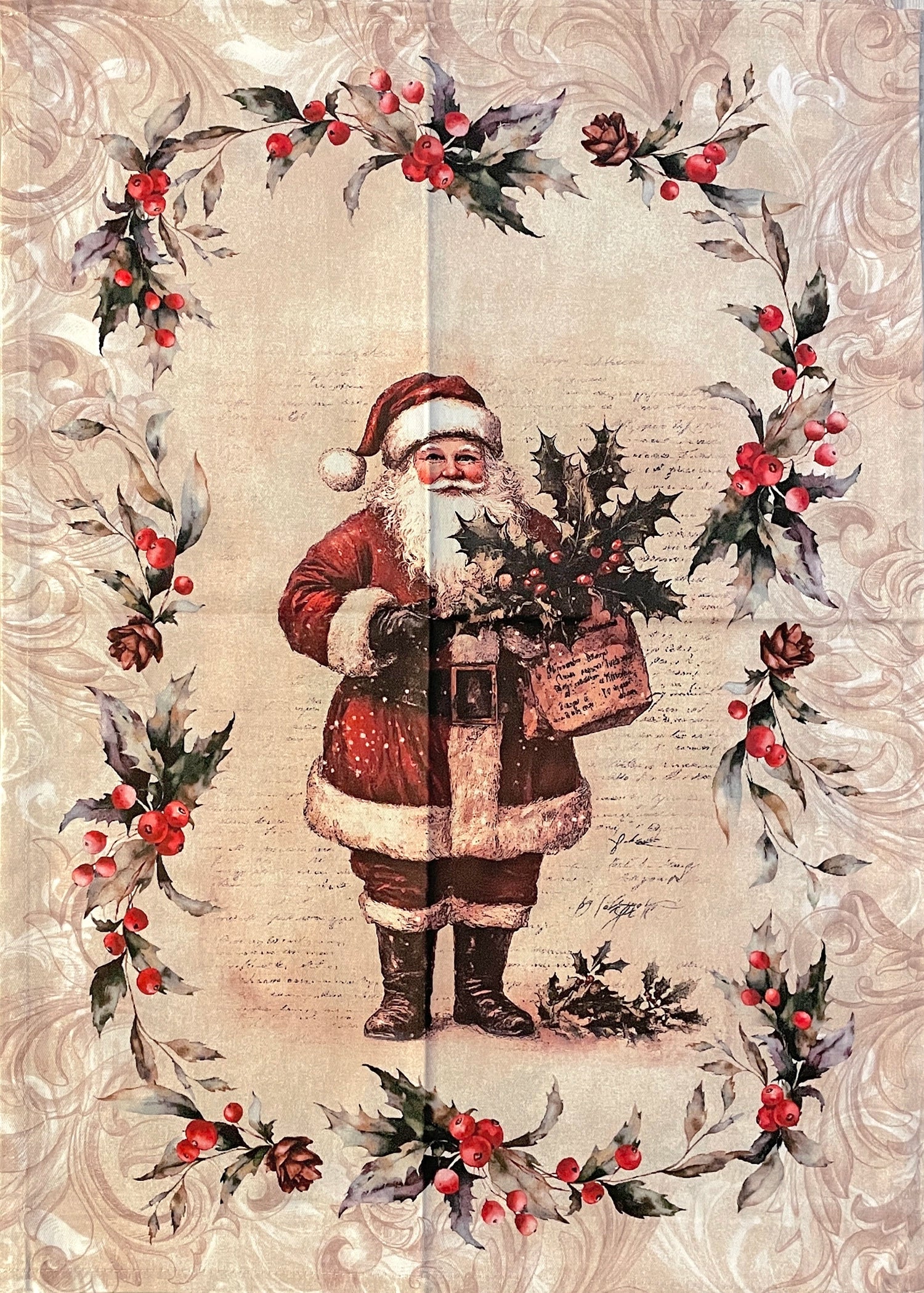 strofinaccio cucina stampa digitale vingi babbo natale