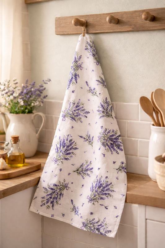 strofinaccio cotone lavanda