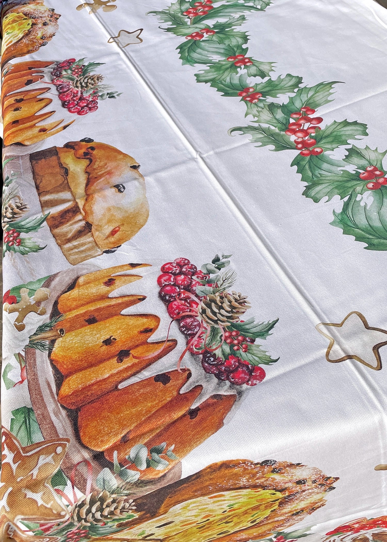 tovaglia natalizia 6 persone panettone