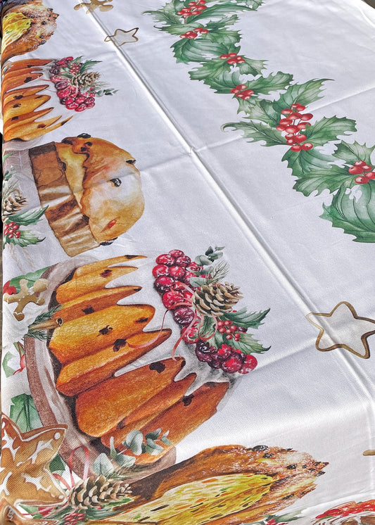 tovaglia natalizia 6 persone panettone