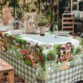 tovaglia stile country 6 persone stampa digitale oche