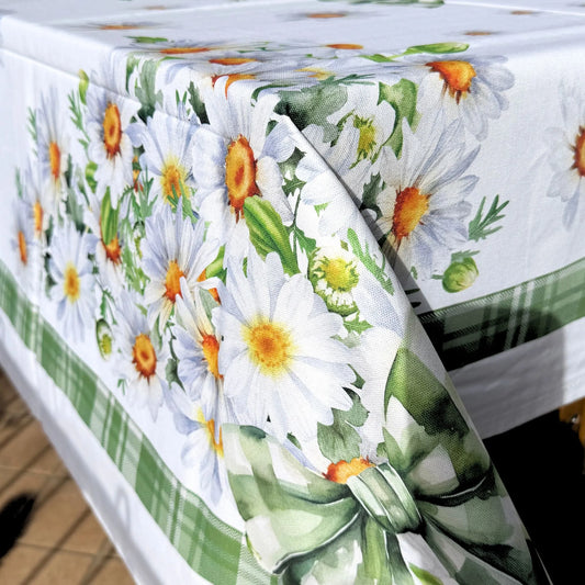 tovaglia cotone primavera estate margherite