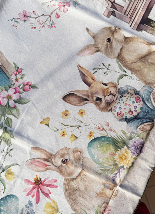 tovaglia pasqua cotone stile country
