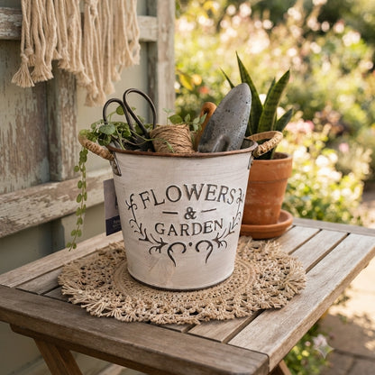 vaso porta attrezzi giardino stile rustico chic