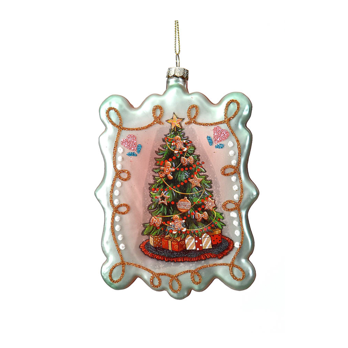 addobbo in vetro albero di natale vetur