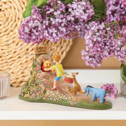 Winnie the pooh statua da collezione disney