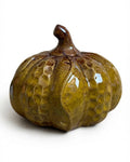 zucca grande senape ceramica lucida