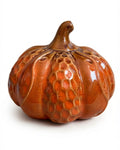 zucca ceramica lucida decorazione casa arancione