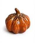 zucca arancione ceramica lucida decorazione autunnale