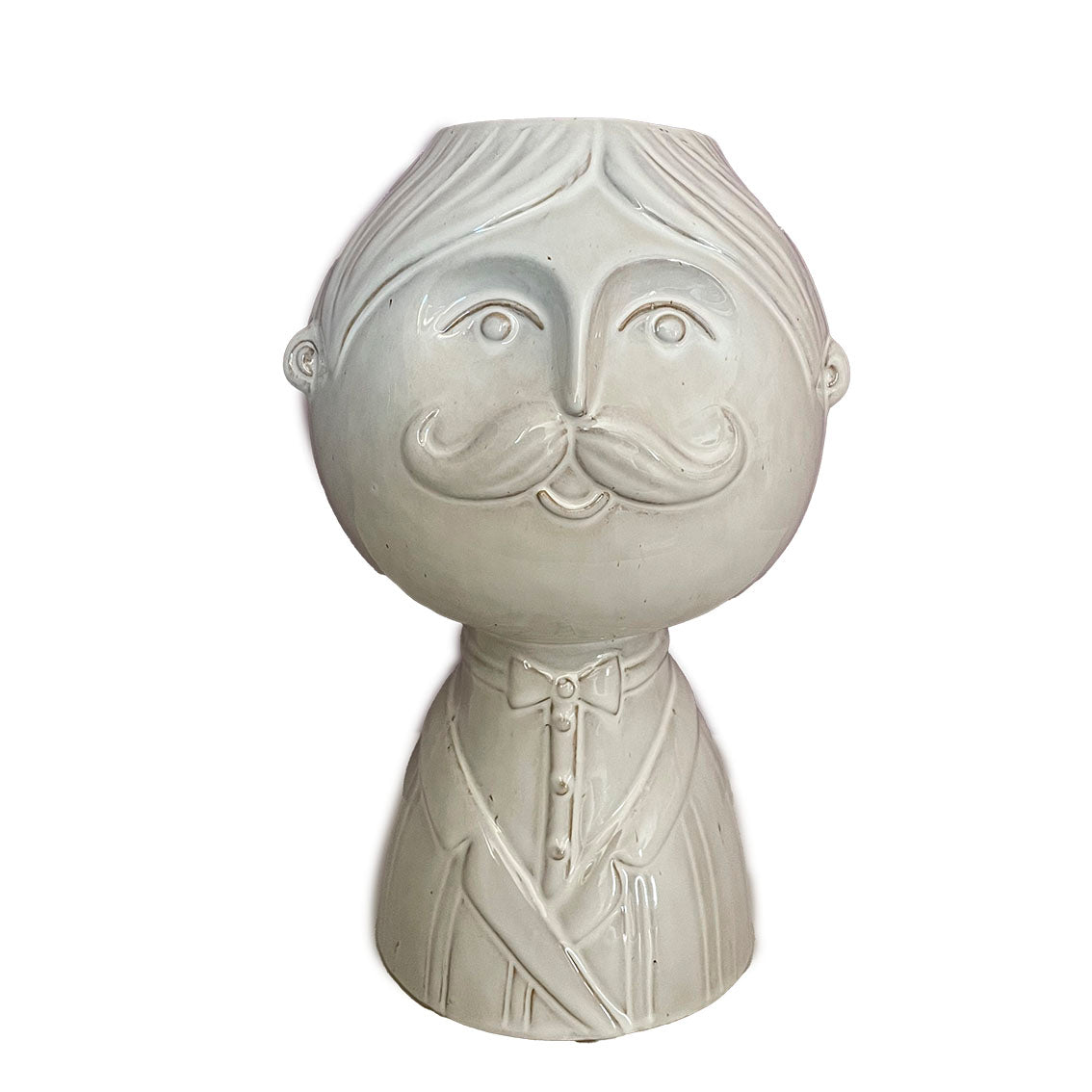 edg vaso decorativo busto uomo baffi