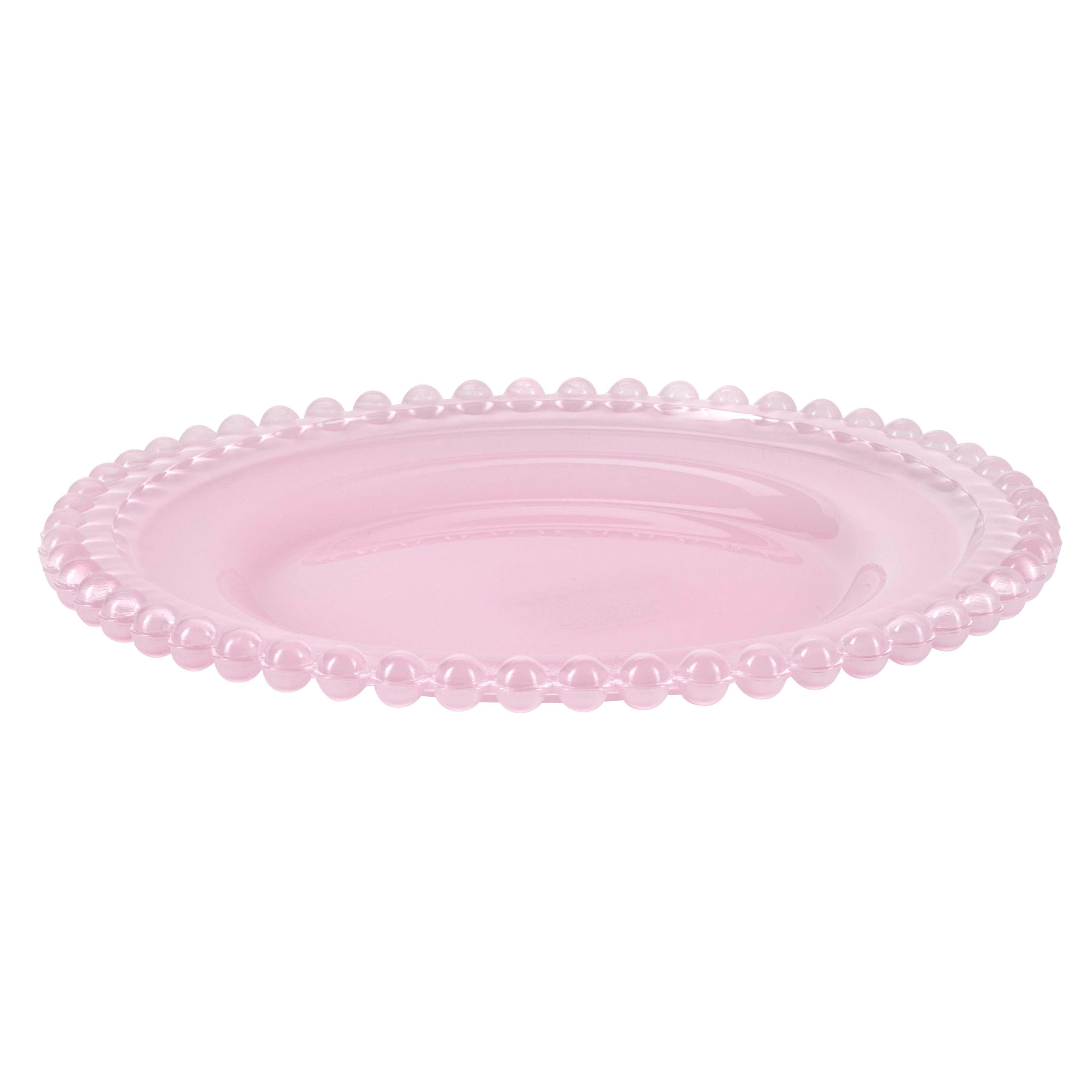 Miss étoile piatto da torta rosa vetro