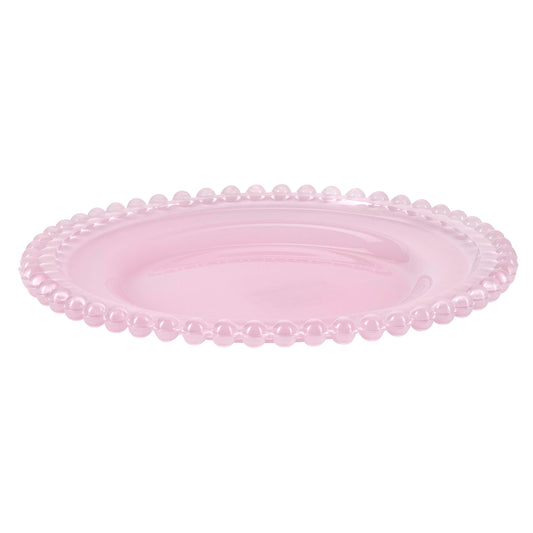 Miss étoile piatto da torta rosa vetro