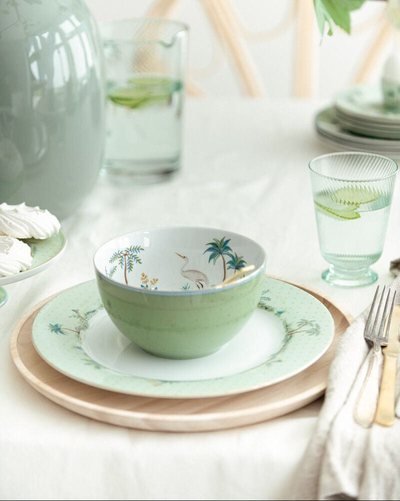 ciotola colazione pip studio porcellana verde pois jolie fleurs